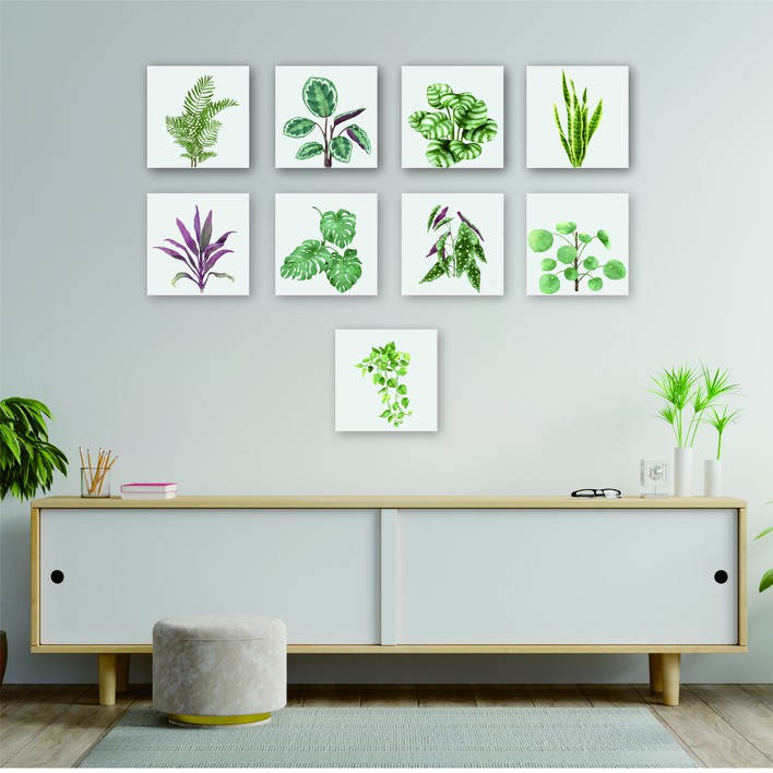 WALLDECOR HIASAN DINDING MINIMALIS HOME DECOR DEKORASI KAMAR PAJANGAN MOTIF PLANT TROPICAL BOTANI A
