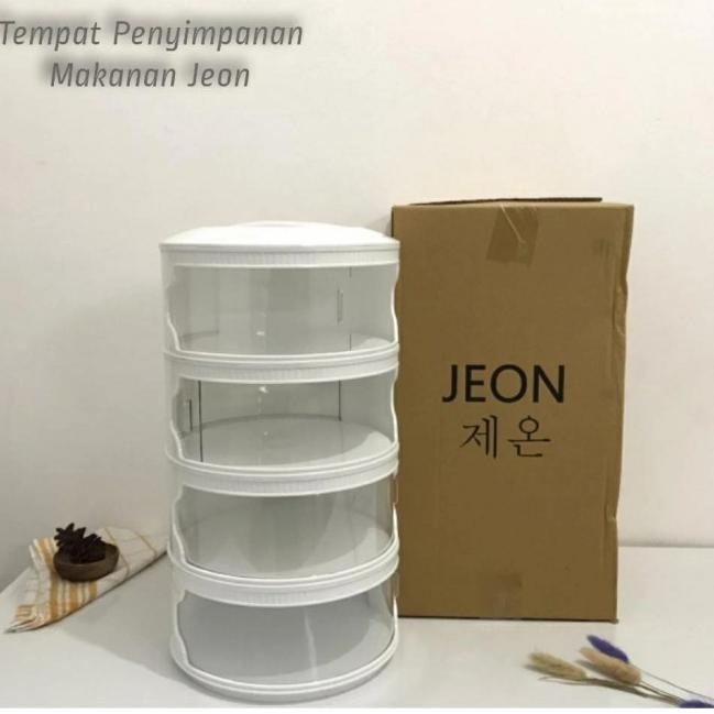 Terlaris ✻➵ Multi layer rak makanan Tempat Penyimpanan Makanan 4 Susun Jeon Putih new arrival