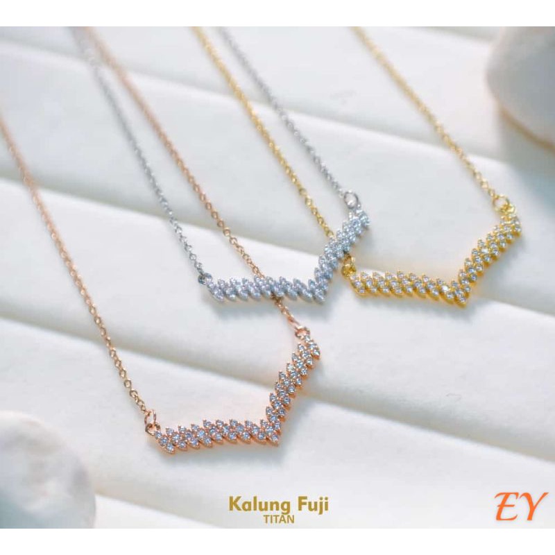 Kalung Titanium Fuji Permata Premium TS020