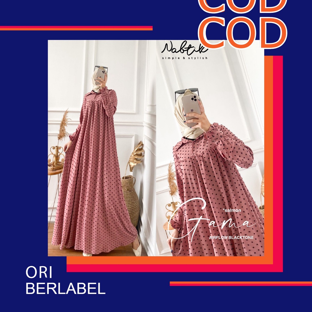 Gama Ori by Nabtik Gamis Crinkle Airflow Premium