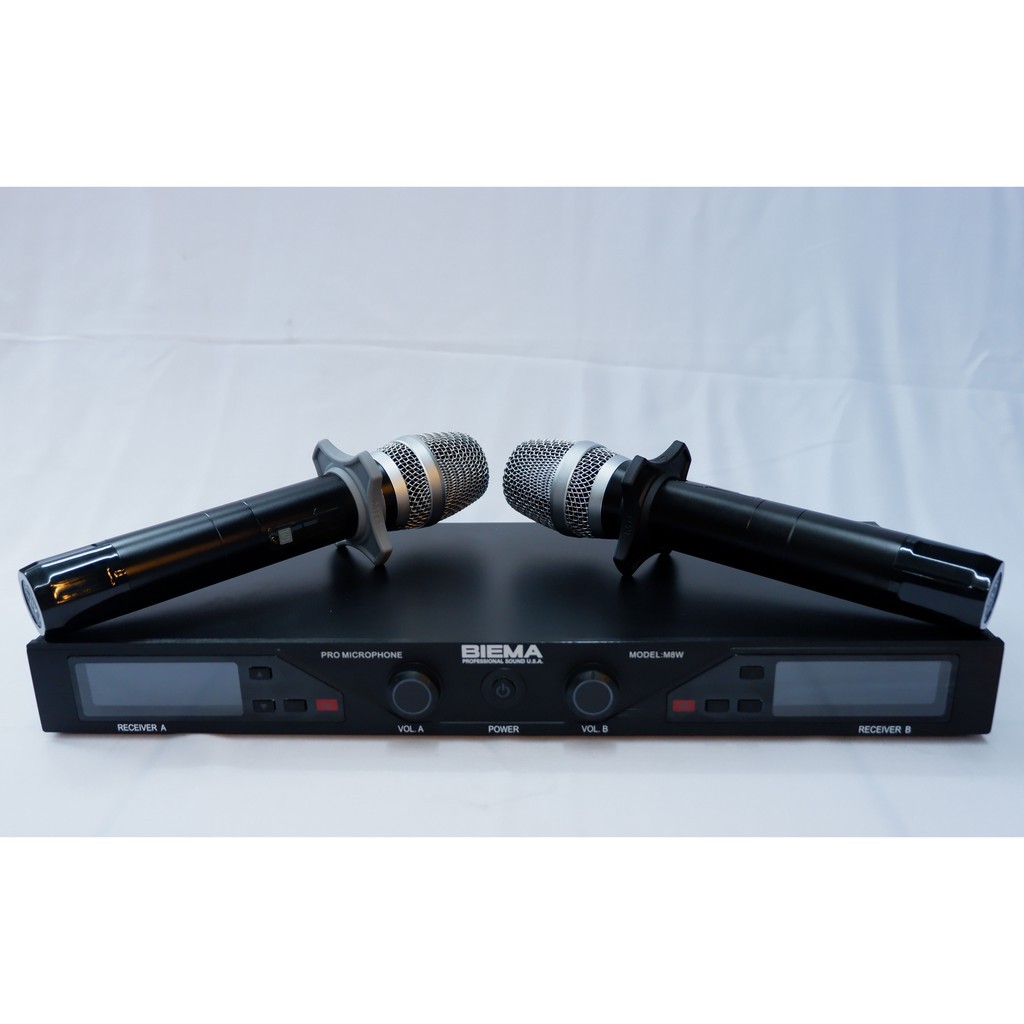 Biema M8W Wireless Microphone Double Handheld