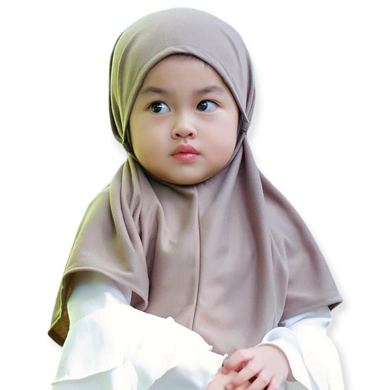 Bergo Anak Jersey Hijab Anak Bergo Balita Jersey Instan
