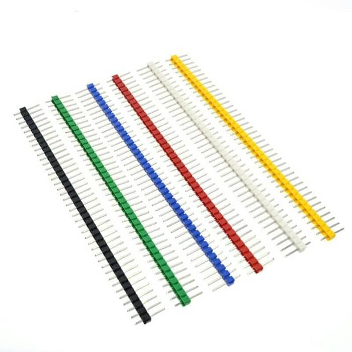 Single Pin Header 2.54mm plated 40p Connectors Strip Plating 1x40 Row