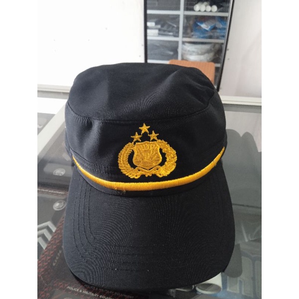 Topi field cap Pama Polri