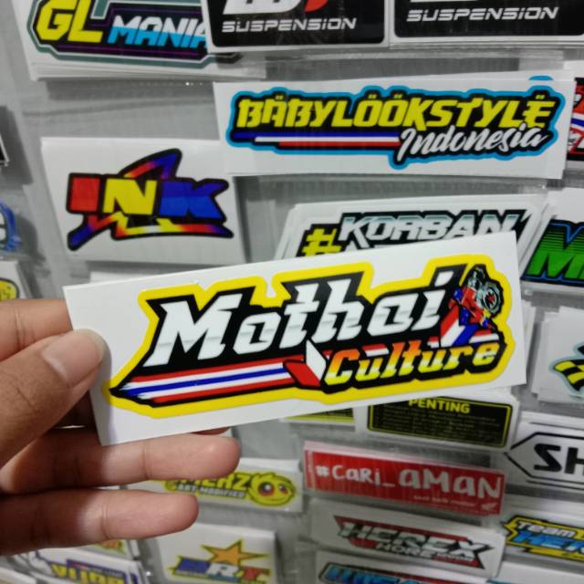 Sticker printing MOTHAI CULTURE minim pembelian produk harus 20rb