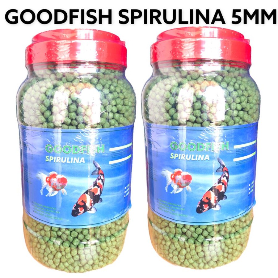 GOODFISH SPIRULINA 1.25KG 5mm  PELET IKAN KOI DAN KOKI