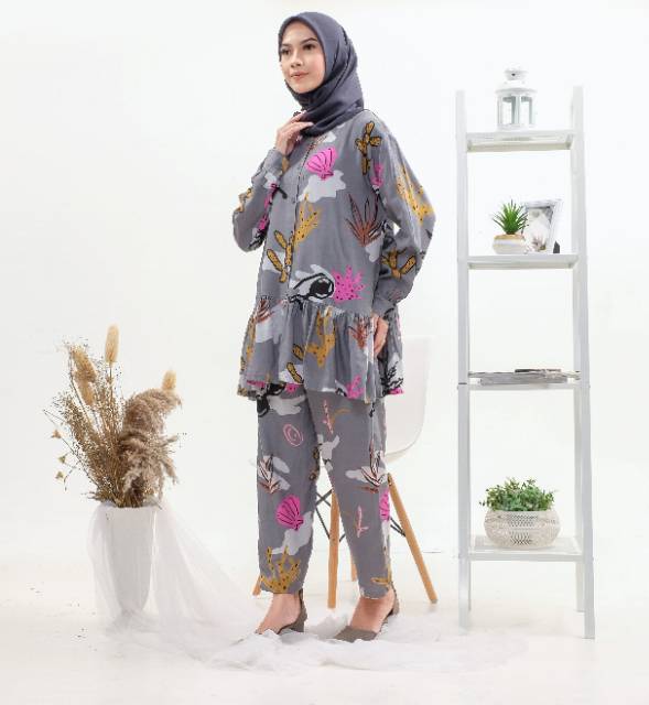 Karina Piama Set, DRESS MUSLIM, baju wanita, baju gamis, dress, gamis, Baju gamis, fashion wanita