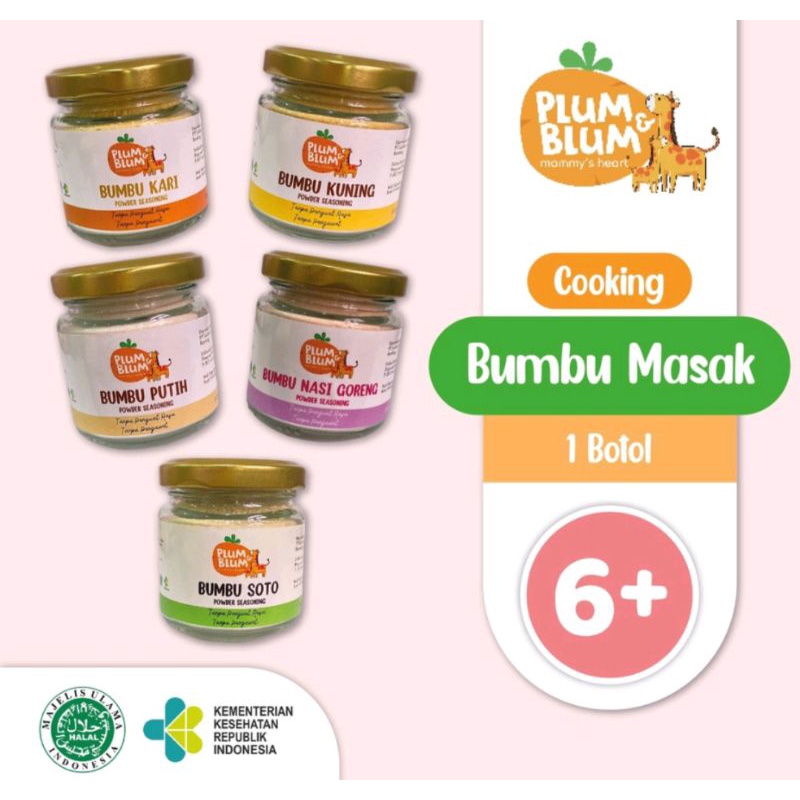Plum Blum Plum and Blum Bumbu Bubuk Seasonings Powder MPASI Baby Bayi anak anak penyedap