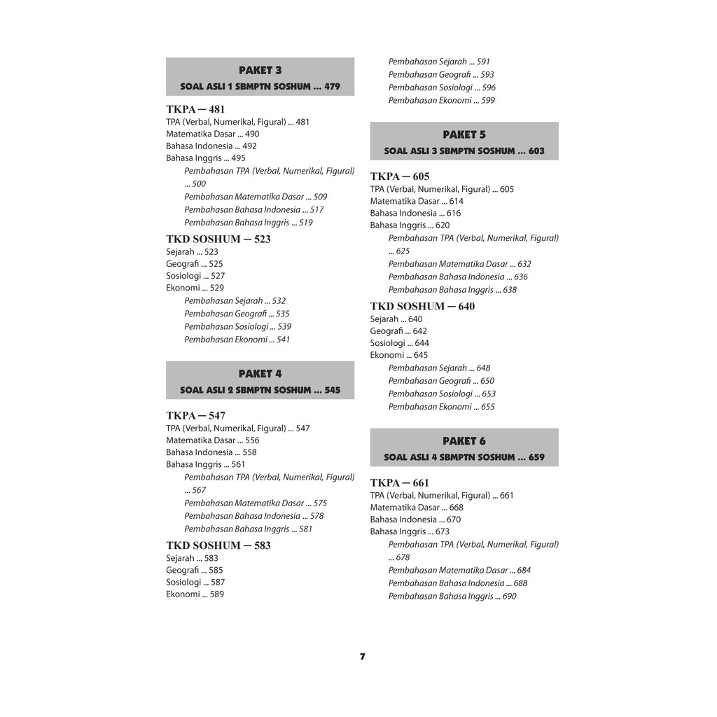 Soal Latihan Matematika Soshum Permateri