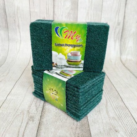 TAPAS HIJAU / TAPAS ISI 12 PCS / TAPAS CUCI PIRING