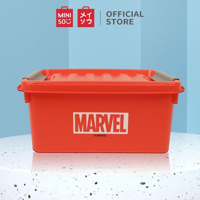 Miniso Official MARVEL- Storage Organizer kotak penyimpanan - Merah