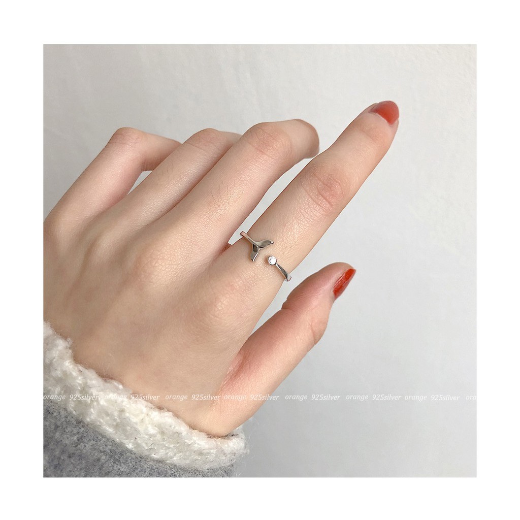 Romantis Ekor Ikan Jepang Dan Korea S925 Sterling Silver Indah Romantis Ekor Ikan Jepang Dan Korea S925 Sterling Silver Indah