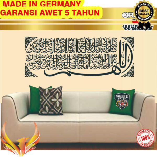 TERMURAH WALL STICKER KALIGRAFI- CUTTING STIKER SHOLAWAT NARIYAH 150 Cm 02 Phoenix Star