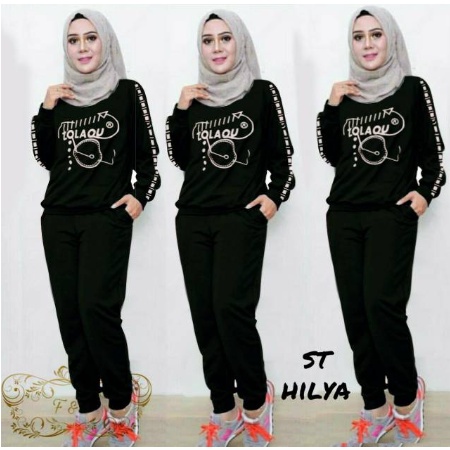 Setelan Baju Wanita Olahraga Modis Terbaru 2022 Model Kekinian Trendy Setelan Celana Panjang Wanita 