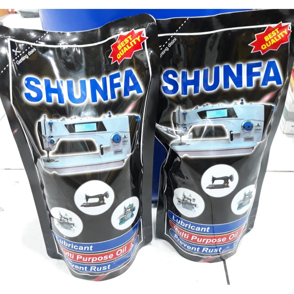 Minyak SHUNFA Refill 900 ml - Minyak Mesin Jahit Industry Dan Rumahan