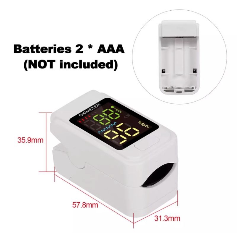 Oksimeter Denyut Nadi SO811 / Digital Fingertip Pulse Oksimeter (  Free Baterai )