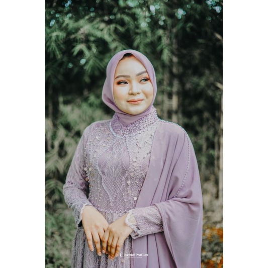 Dress Lamaran Brukat Payet