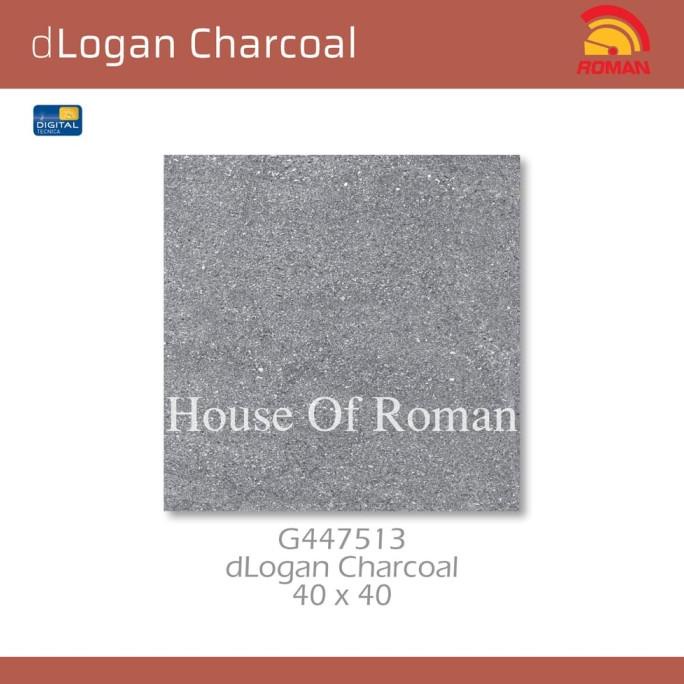 KERAMIK ROMAN KERAMIK dLogan Charcoal 40x40 G447513 (ROMAN House of Roman)