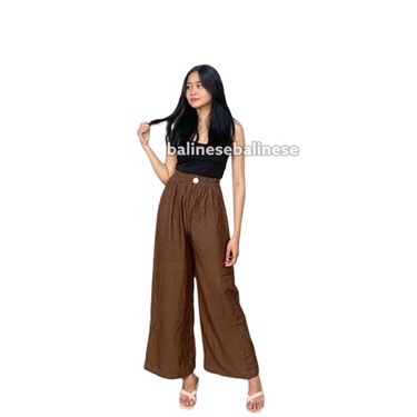 Celana Kulot Highwaist Kolor Reborn Spesial kancing