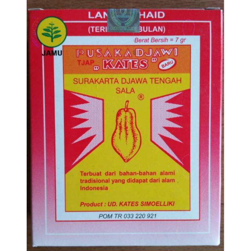 

Jamu lancar haid cap kates