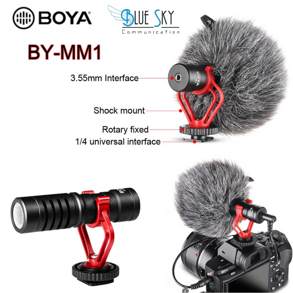 MICROPHONE MIC CLIP ON BOYA BY-MM1 BROADCAST