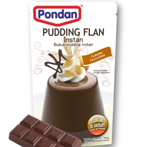 

Pondan Pudding Flan Instan 100gr Rasa Cokelat Bubuk Pudding Instan Chocolate