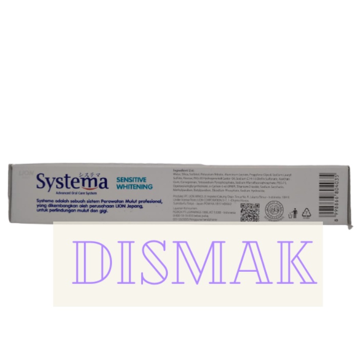 Systema Pasta Gigi Odol Sensitive Whitening 105 gram