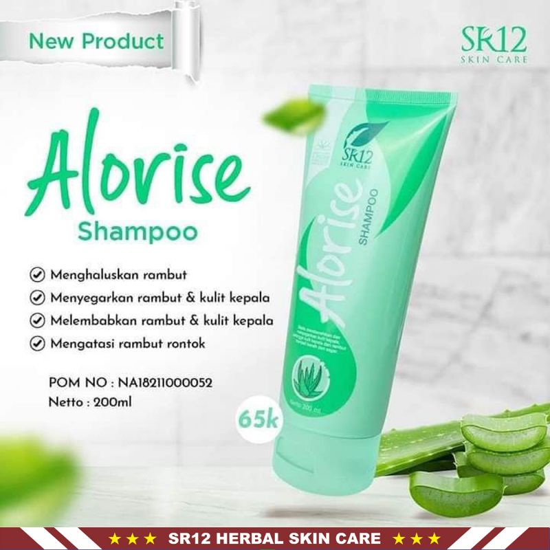 Shampo SR12 | Coconut Fresh Shampoo &amp; Alorise Shampoo | Shampo Anti Ketombe &amp; Shampo Anti Rontok | Shampoo &amp; Conditioner | SR12 Herbal Skincare Original