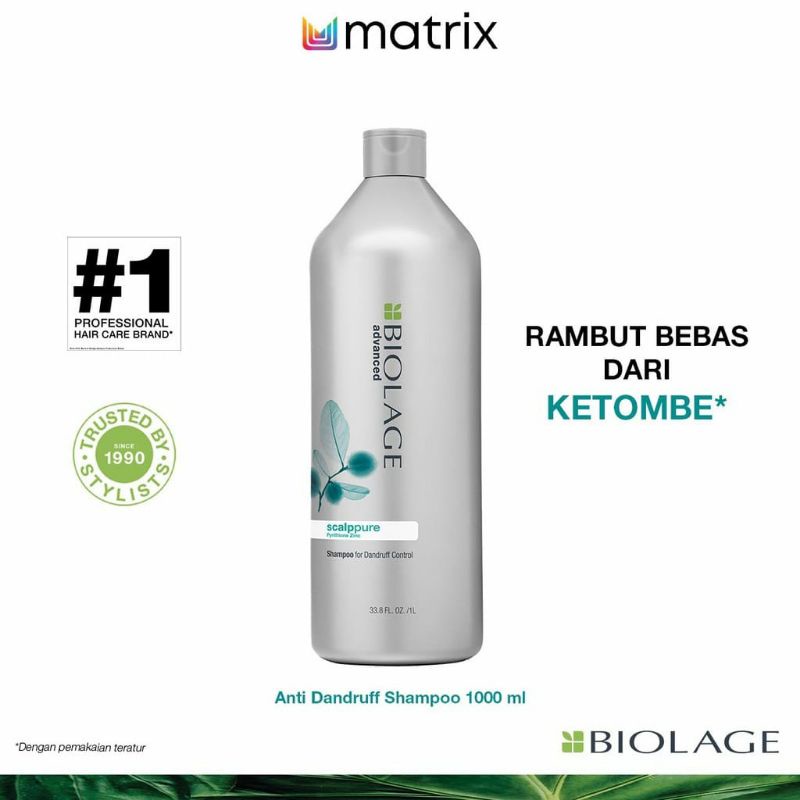 MATRIX SHAMPOO Biolage Scalppure Anti Dandruff 1000ML - Shampo Rambut Anti