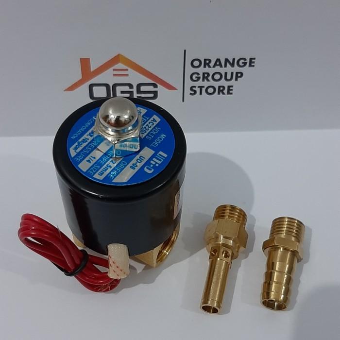 Clothes Dryer / Selenoid Valve 1/4 Gas Konversi Gas Dryer Laundry Set ( Nepel+Spuyer )