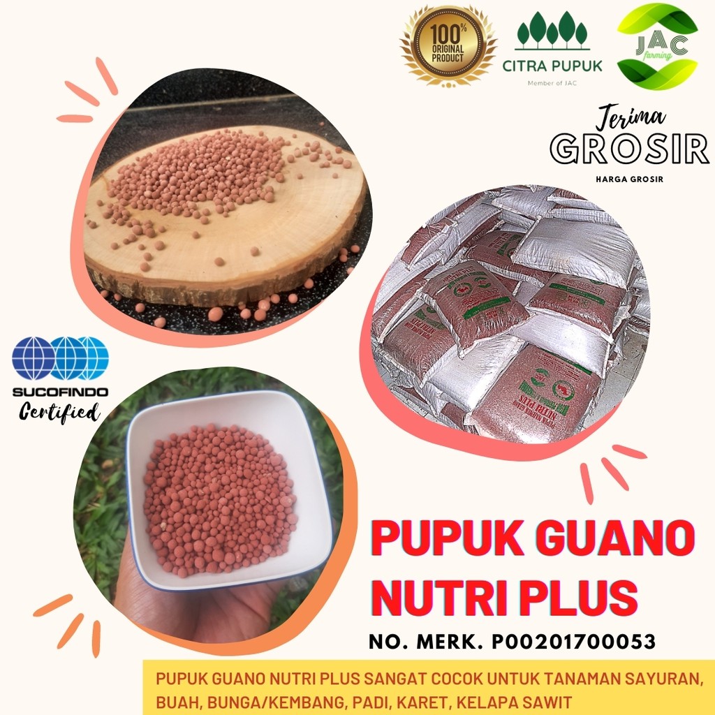 [SAMARINDA] Pupuk Organik Guano Nutri Plus 100% Ori bisa bayar di tempat (COD) bisa grosir, telah be
