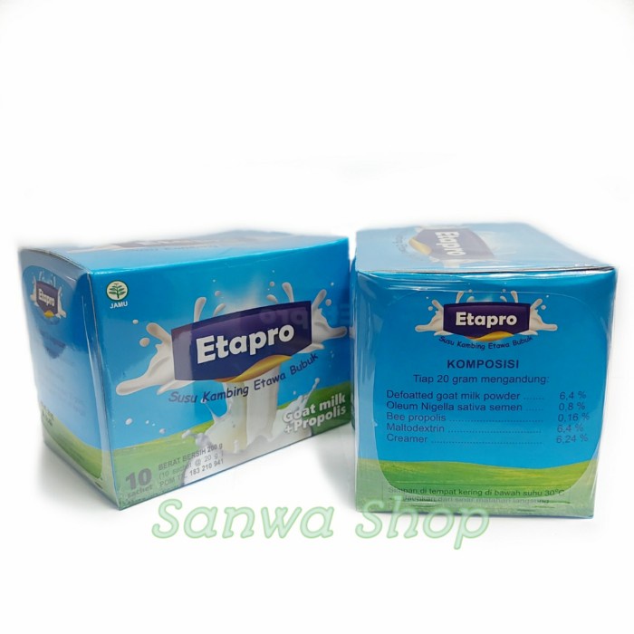 

fe20011vv Susu Kambing Etawa Plus Propolis Bubuk Etapro Asli Original Pom Bpom Xa201As