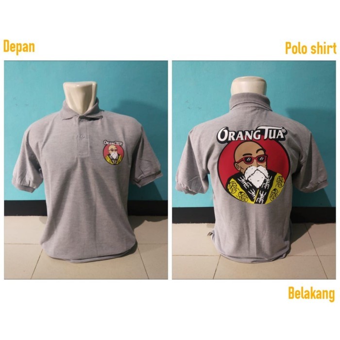 kaos kerah/polo shirt/baju keren MEME ORANG TUA 03