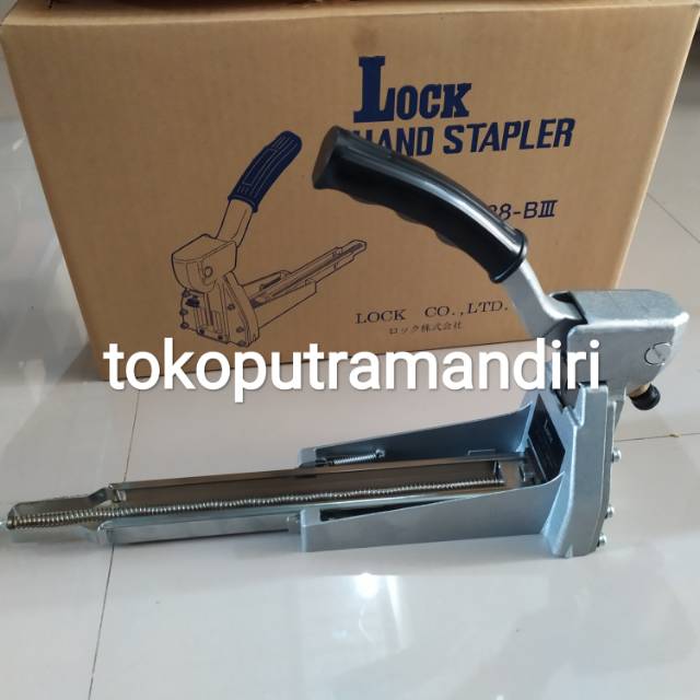 

Lock hand stapler 3515 / Alat Staples karton / kardus manual asli japan