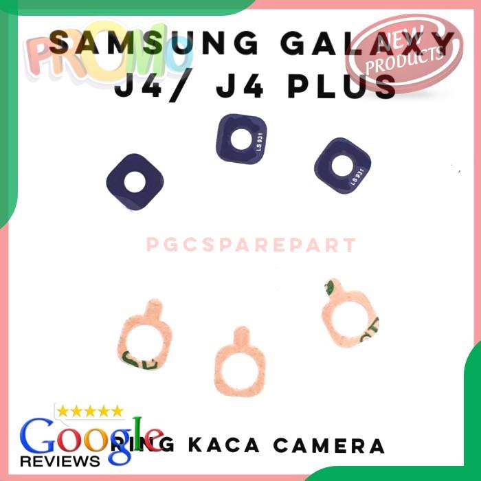 SPAREPART HP ORIGINAL RING KACA LENSA KAMERA BELAKANG SAMSUNG GALAXY J4 PLUS TERLENGKAP