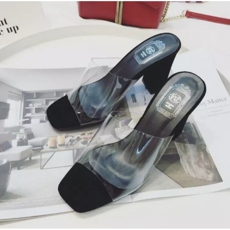 High Heels Women Beauty Mika Sealed/High Heels Wanita/Heels kaca trasnparant/HIGH HEELS