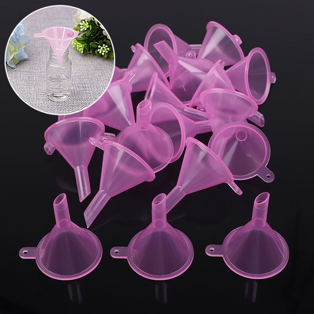 Corong Mini Agustina Plastik Ringan Untuk Botol Diffuser Parfum Alat Transfer Cairan Bubuk Filter Funnels