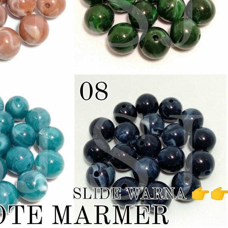 MOTE MARMER / MANIK MOTIF MARMER / MANIK CORAK MARMER BULAT / MANIK MARMER BULAT / MOTE MARMER 10MM