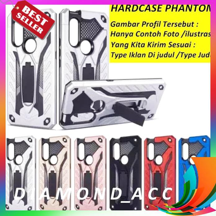 【TERBARU】 SAMSUNG A6 2018 Case Phantom Robot Armor Stand Backcover Back Case