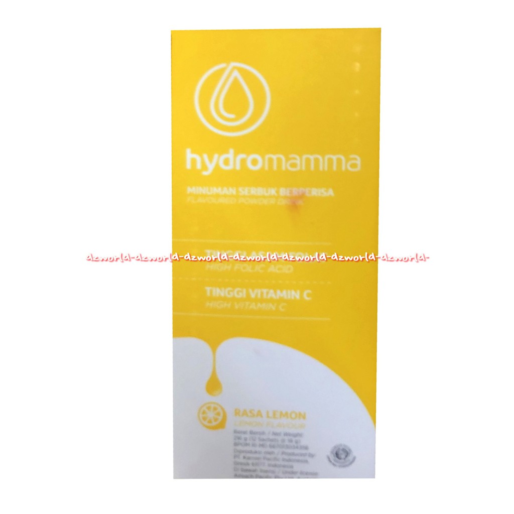 Hydromamma Minuman Serbuk Berperisa 204gr Vitamin C Ibu Hamil rasa Kelapa Jeruk kopi lemon berry