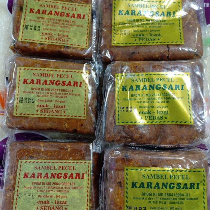 

Sambal-Aneka- Bumbu Pecel Karangsari Khas Blitar 200Gr - Pedas -Aneka-Sambal.