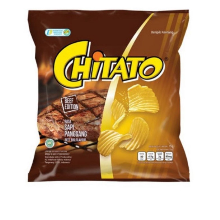 

Keripik kentang Chitato Beef BBQ 15gr