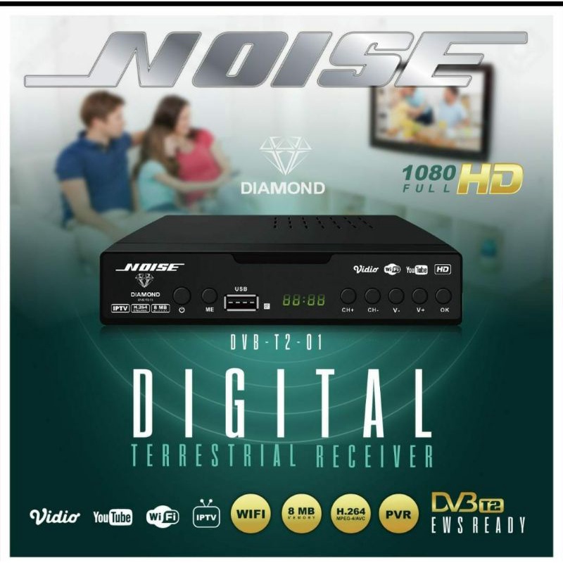 Receiver DVBT2 STB Digital NOISE Full Hd