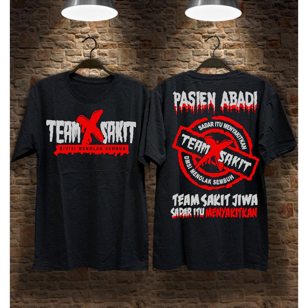 new promo kaos distro/kaos sablon/kaos team sakit/kaos pasien abadi/kaos rumah sakit full katun 30s