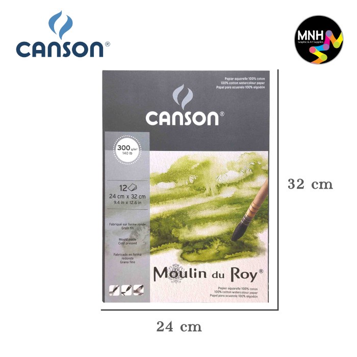 

Sketsagambar- Canson Moulin Du Roy 12S 24X32 Cold Pressed 300G -Buku-Gambar-Sketsa.