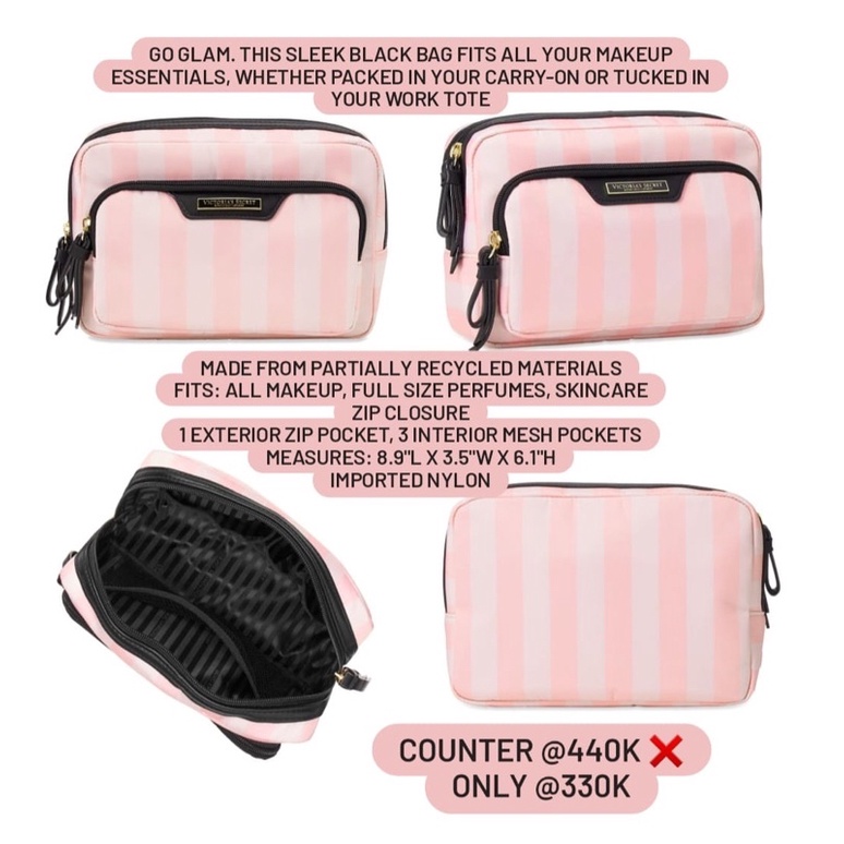 POUCH / COSMETIC BAG / COSMETIC POUCH / TOILETRY BAGS VICTORIA'S SECRET (VS)