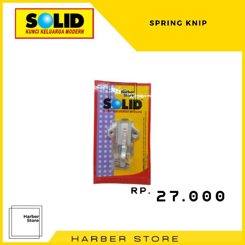 SOLID Spring Knip / Grendel Kodok / Slot Jendela 379