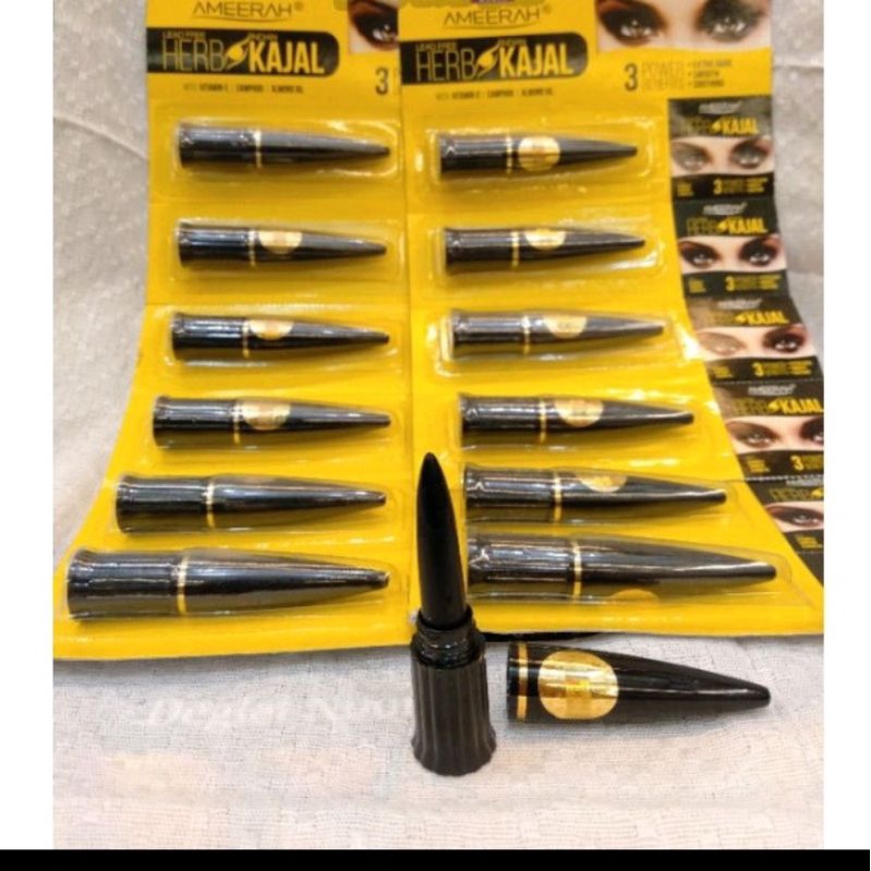 celak mata kajal herbal ameerah 1 lusin original / sipat mata kajal ameraah 1lusin / eyeliner