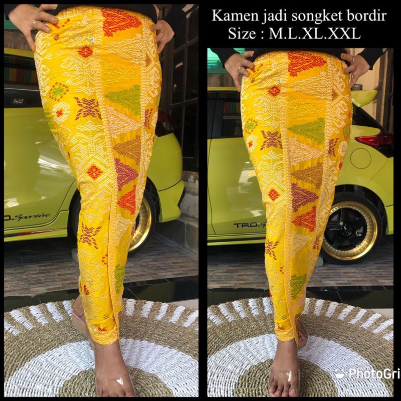 Rok jadi songket bordir