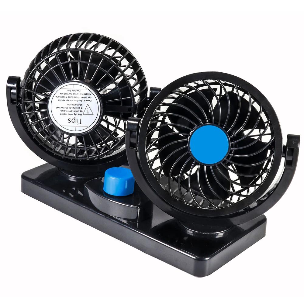 Kipas Angin Mobil T304 Double-Headed Fan Kipas angin dengan bentuk mini hadir sebagai pengganti/tamb